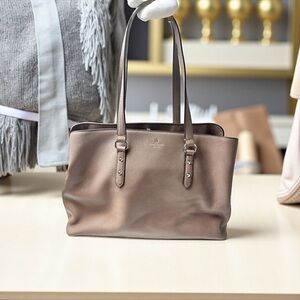 Kate Spade Larchmont Avenue Large Evangelie Satchel In Taupe